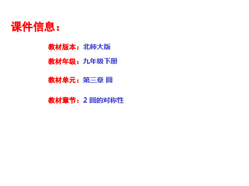3.2  圆的对称性(一)(共17张PPT)