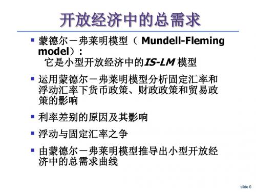 开放经济中的总需求