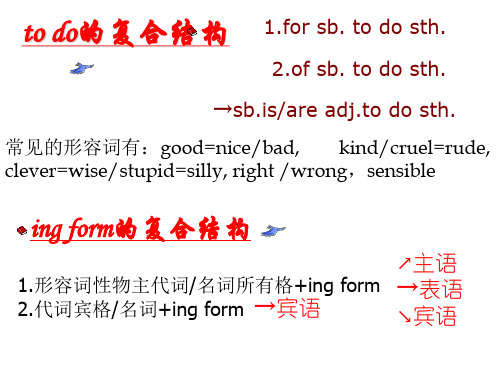 to do的复合结构 高中英语语法课件
