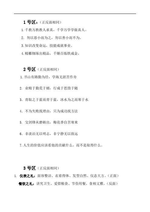 宣传牌标语