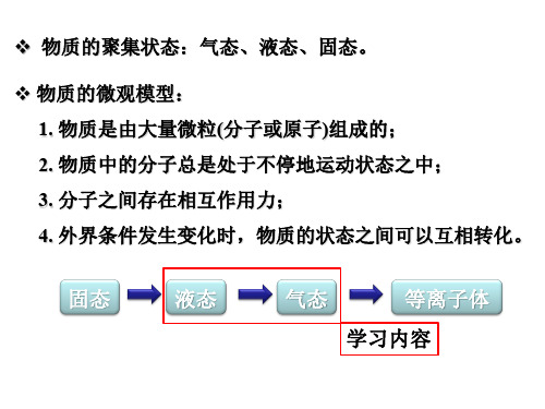 大学基础化学课件之物质的聚集状态