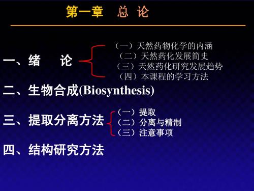 缩略  天然药化ch1-绪论