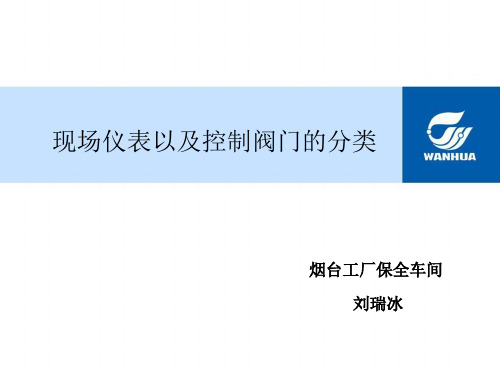 现场仪表以及控制阀门的分类