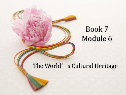 Book7  m6  The World’s Cultural Heritage