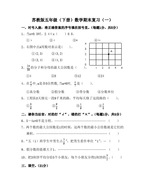 深师教育五年级下期末复习