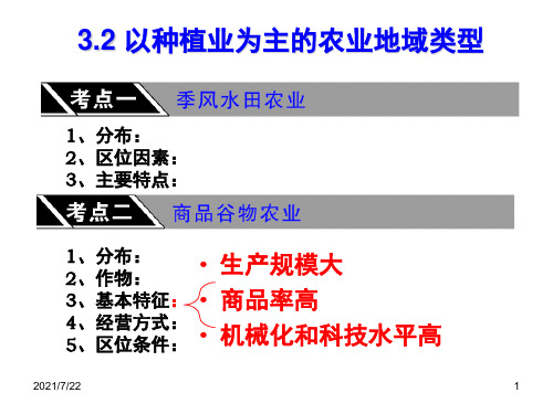 《以种植业为主的农业地域类型》PPT课件