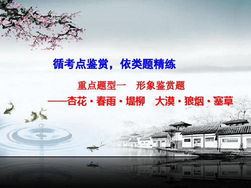 精编2018高三语文一轮复习实用课件：形象鉴赏题 (共42张PPT)