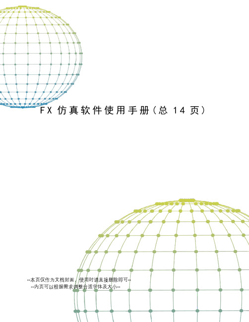 FX仿真软件使用手册