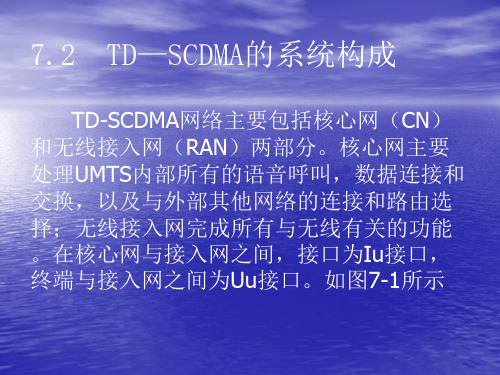 7.2 TD-SCDMA的系统构成