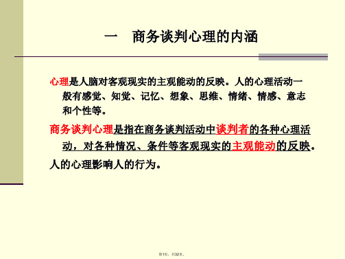 4商务谈判心理