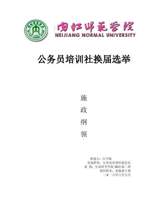 施政纲领