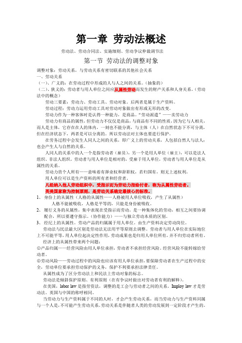 劳动法概述