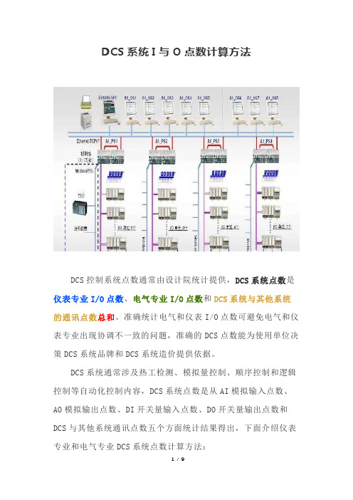 DCS系统I与O点数计算方法