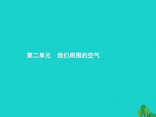 2019年中考化学总复习第二单元我们周围的空气课件