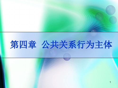 公共关系行为主体PPT课件