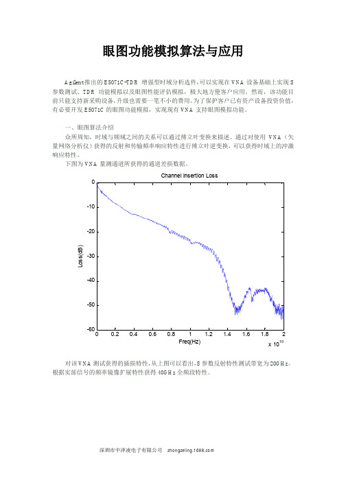 眼图功能模拟算法与应用
