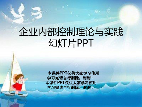 企业内部控制理论与实践幻灯片PPT