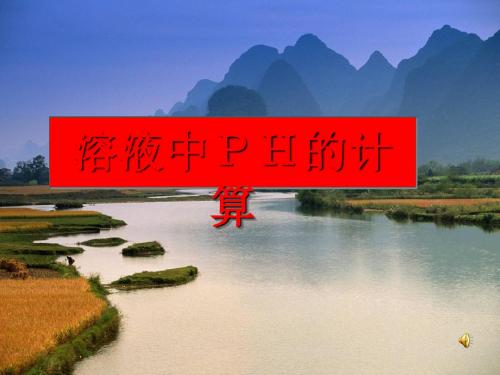 化学课件《水溶液中的离子平衡》优秀ppt2 人教课标版4