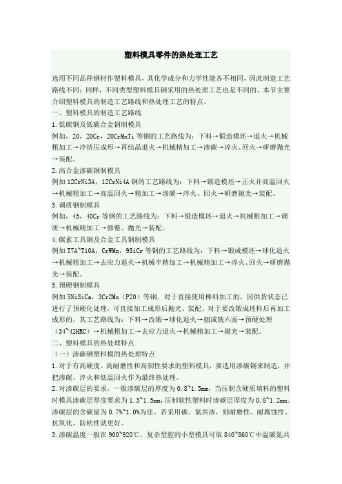 塑料模具材料热处理