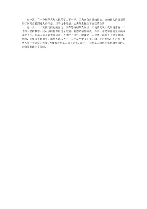 稻草人历险记