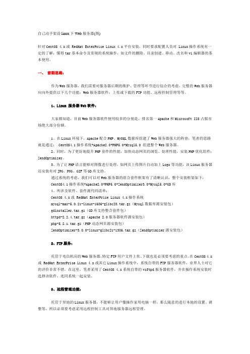 自己动手架设linux下Web服务器