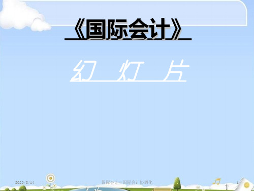 国际会计协调化的含义与作用(ppt 93页)
