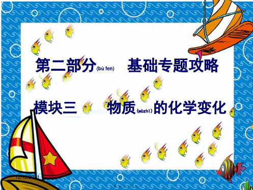 中考化学 第二部分 基础专题攻略 模块三 物质的化学变化课件