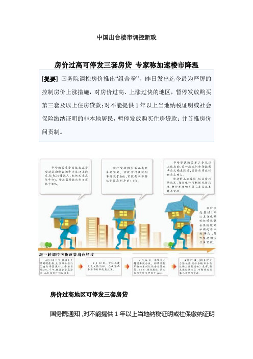 中国出台楼市调控新政