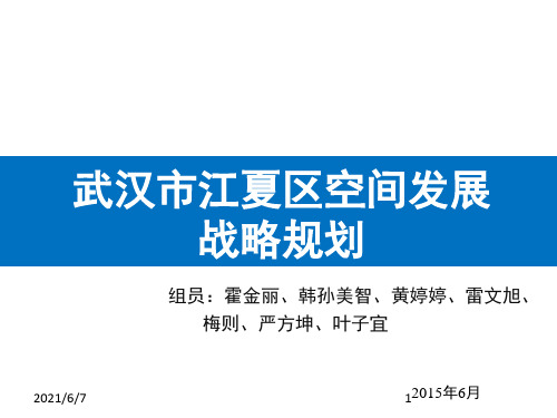 江夏区空间发展战略