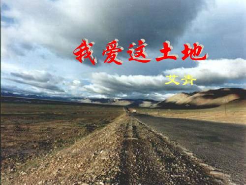 wd诗两首《乡愁》《我爱这土地》
