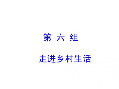 人教版四年级下册语文21乡下人家