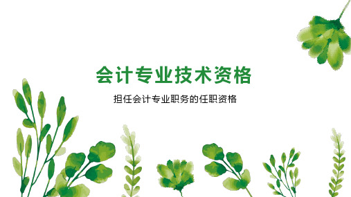 会计专业技术资格