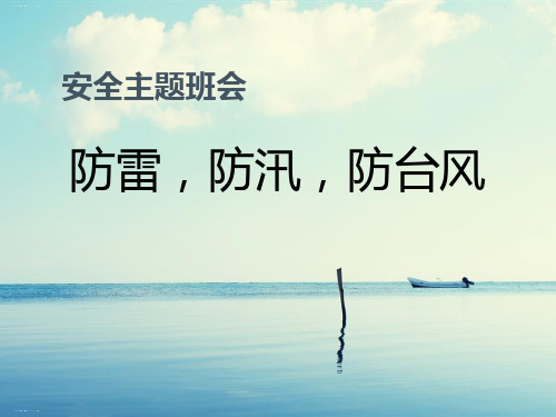 《防雷,防汛,防台风》PPT优秀课件
