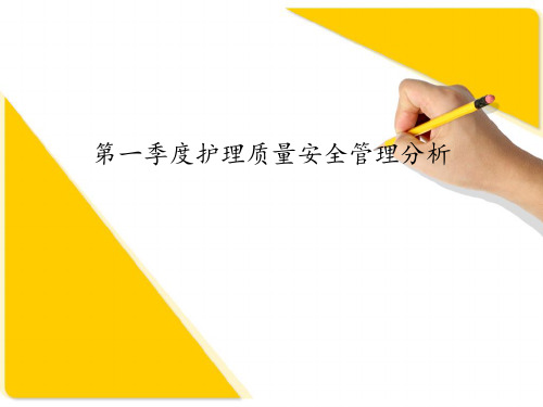 安全质量分析第一季度