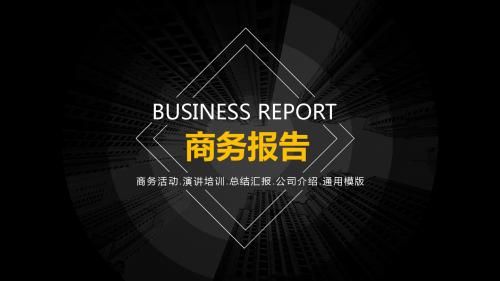 欧美风商务报告演讲总结公司介绍通用