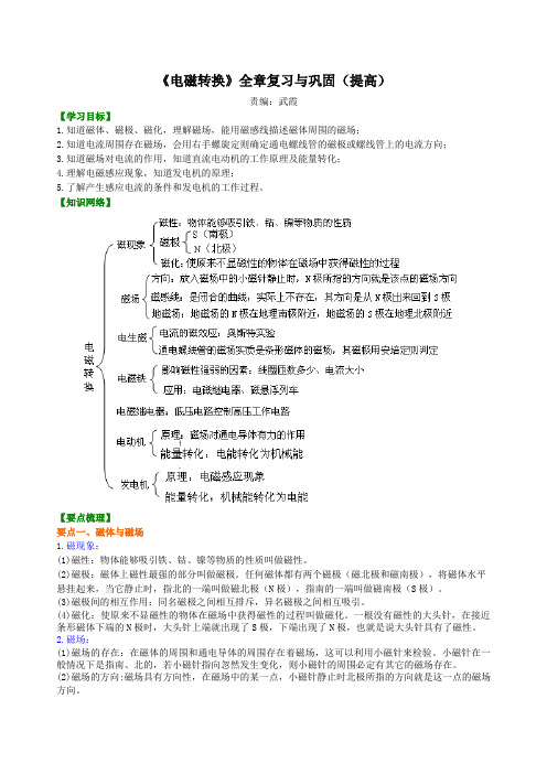 (完整)《电磁转换》全章复习与巩固(提高)知识讲解