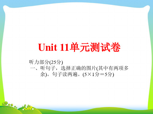 九年级英语人教版课件：Unit 11单元测试卷(共55张PPT)