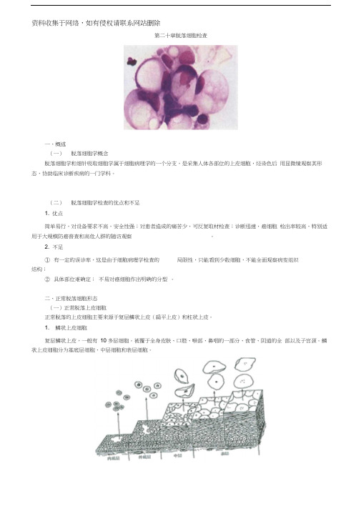 初级检验技师考试《临床检验基础》讲义第二十章脱落细胞检查
