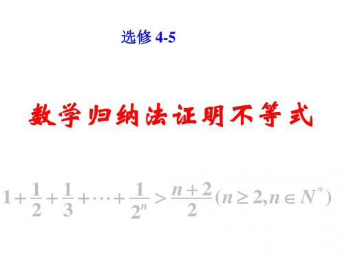 数学归纳法(人教A版选修4-5)