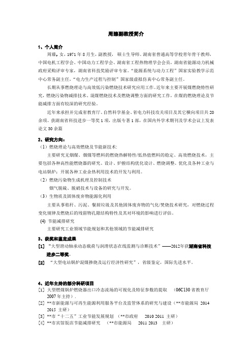 周臻副教授简介【模板】