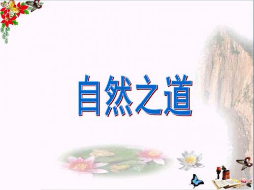 六年级语文上册 第23课 自然之道课件 语文S版