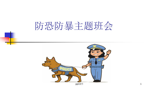 防恐防暴主题班会  ppt课件