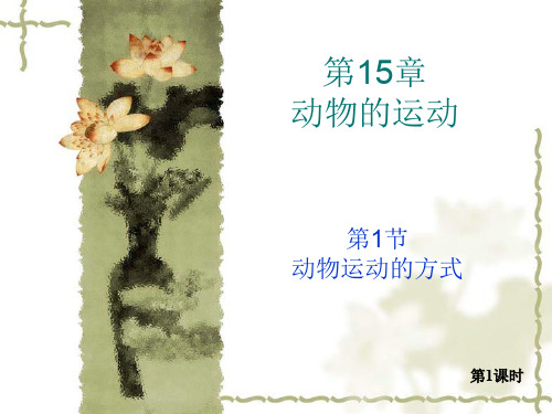 初中生物  动物运动的方式1 北师大版精品课件