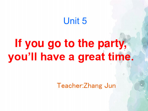 人教版-英语-八上-5单元 If you go to the party全单元)