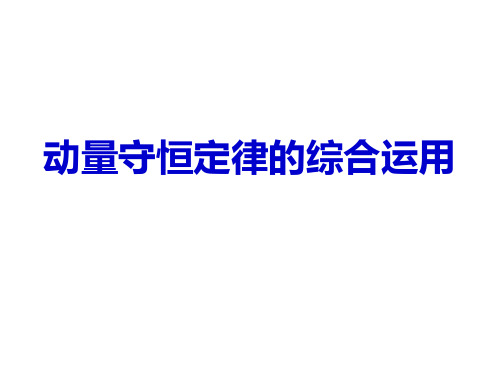 动量守恒定律的综合应用