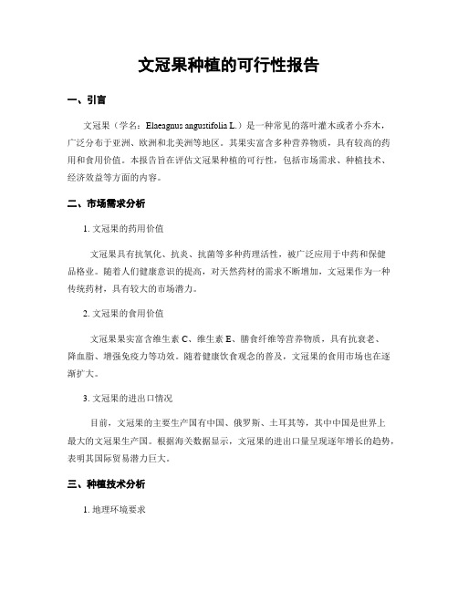 文冠果种植的可行性报告