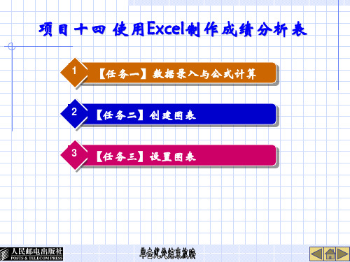 项目十四 使用Excel制作成绩分析表-PPT精选文档