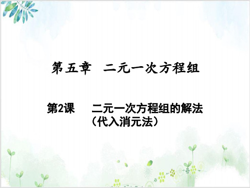 《二元一次方程组》-PPT-实用课件【人教版】