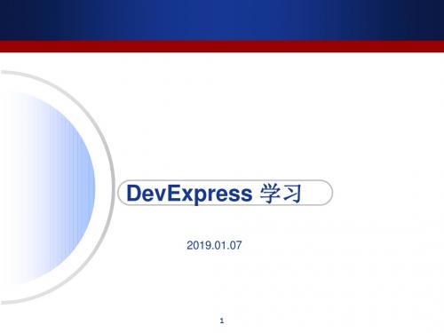DevExpress控件运用