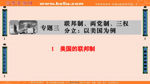 课堂新坐标高中政治选修三课件专题三联邦制两党制三权分立以美国为例1